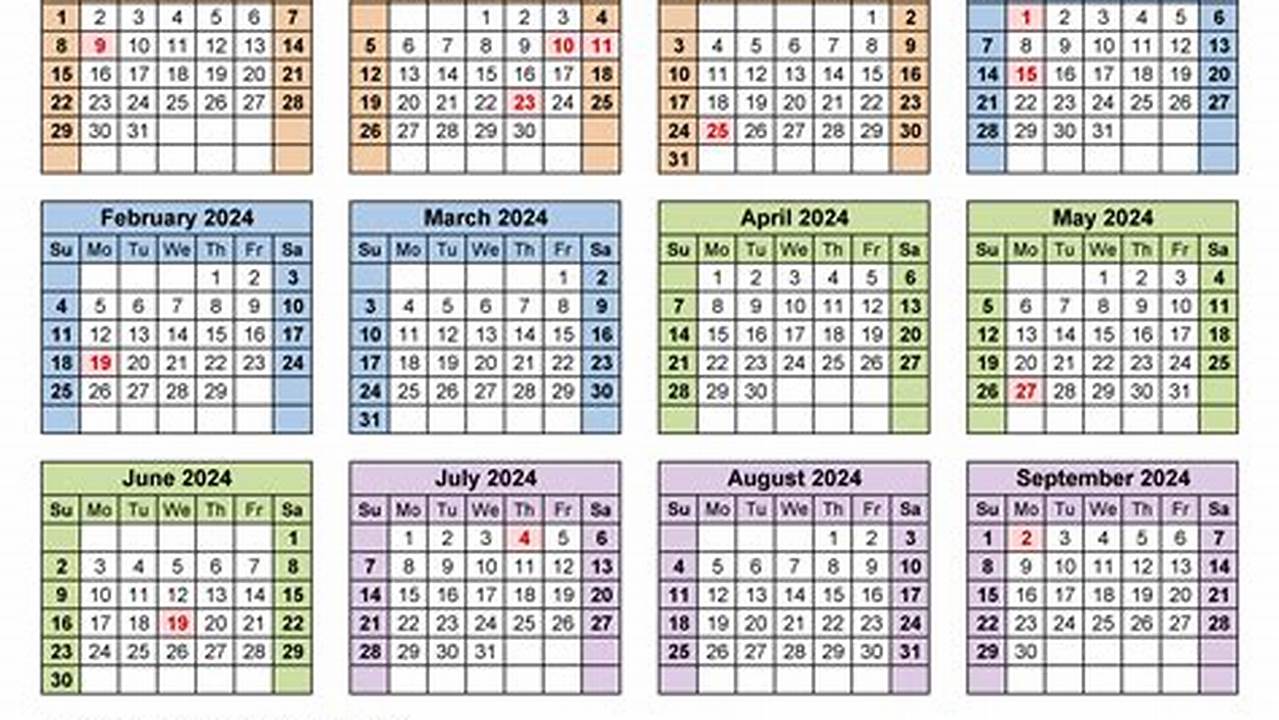 2024 To 2024 Tax Year Calendar