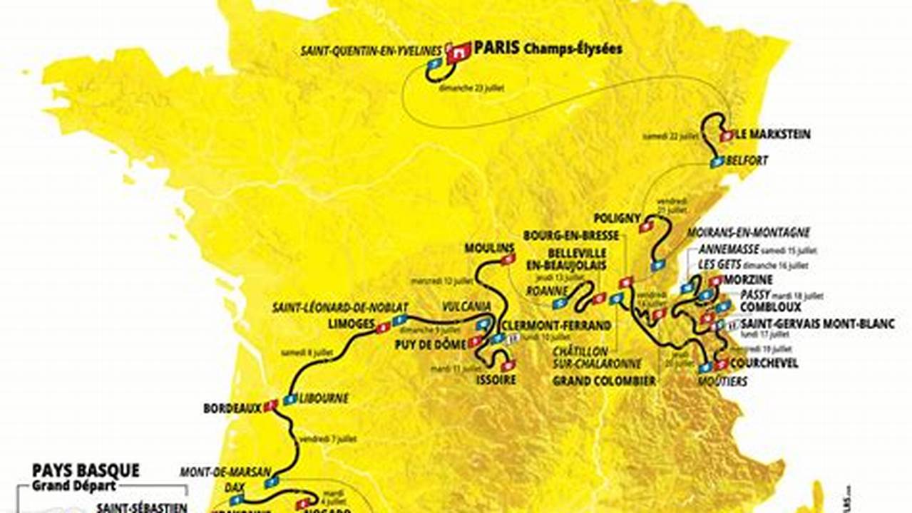 2024 Tour De France Route;, 2024