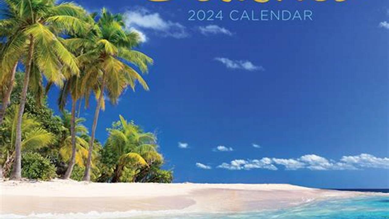 2024 Tropical Beach Calendar