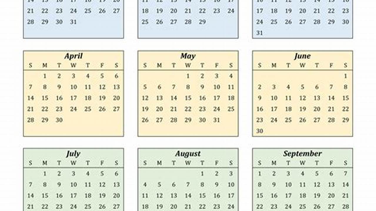 2024 Yearly Calendar Word Templates Free