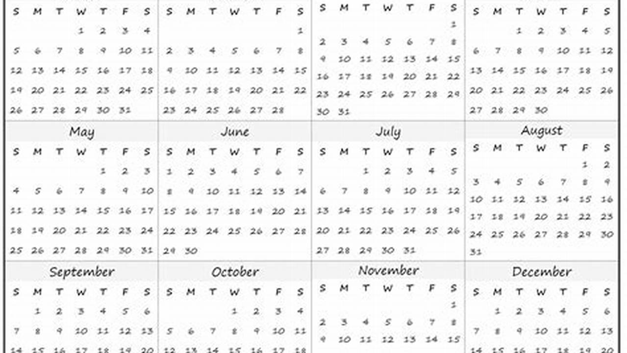 2025 Wall Calendar Year At A Glance