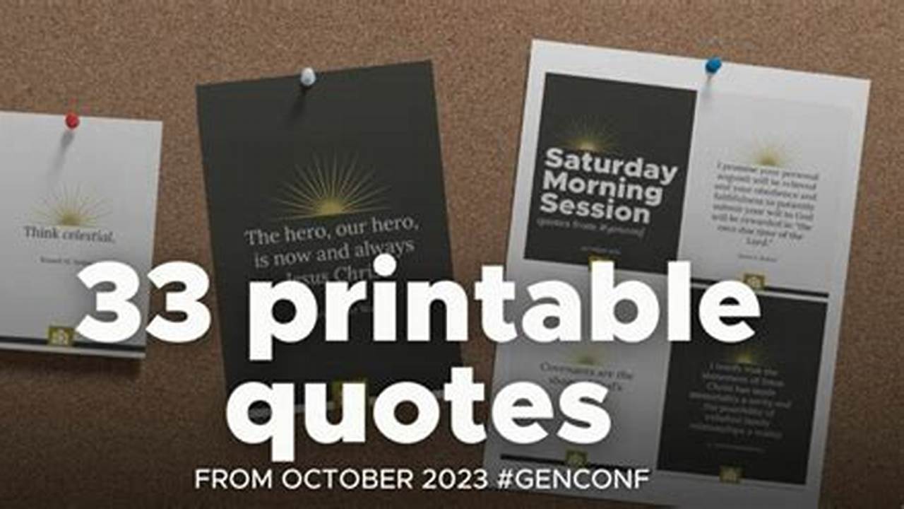 33 Printable Quotes From October 2023 #Genconf., 2024
