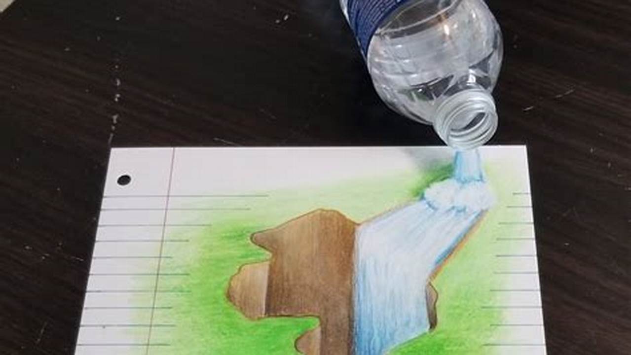 3D Colour Pencil Sketches: A Journey into Depth and Illusion