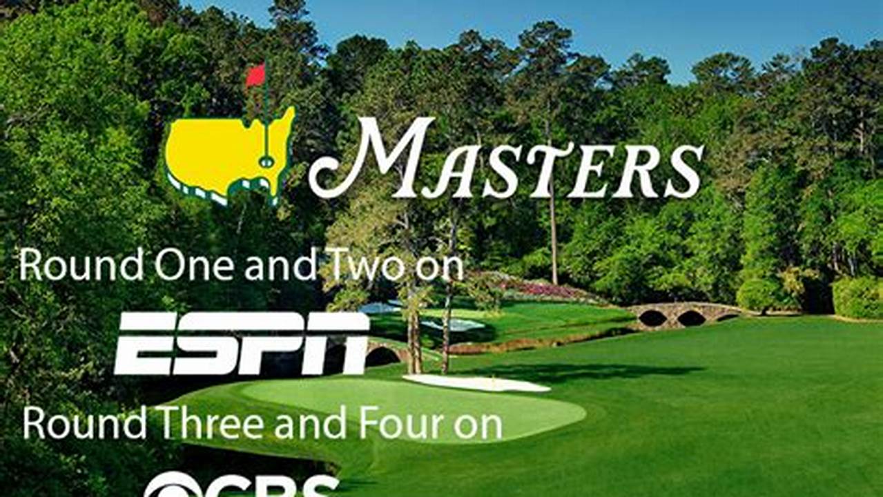 3rd Round Tee Times Masters 2024