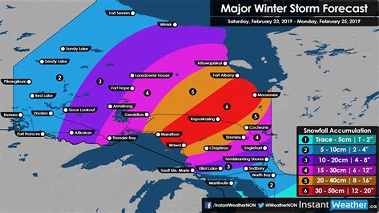 7 Day Weather Forecast Snow Storm Ontario