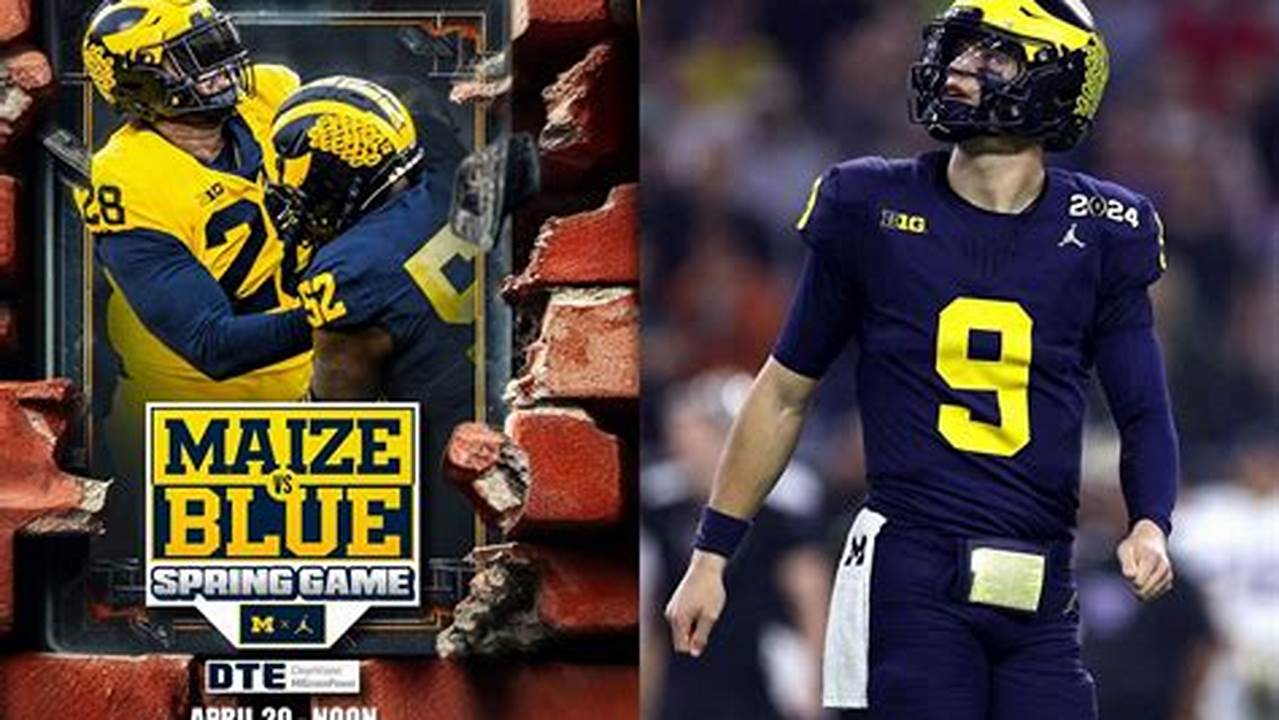 8), The Michigan Wolverines Football Team Officially Announced The Date For Their 2024 Spring Game., 2024