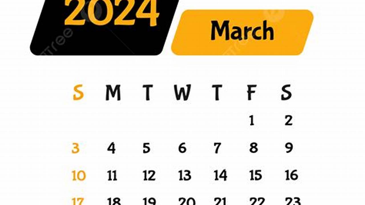 8 March 2024 Calendar 2024