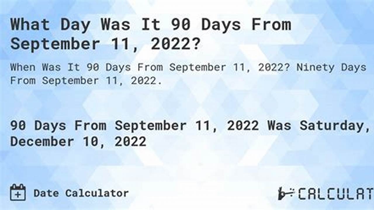 90 Days From 11/9/2024