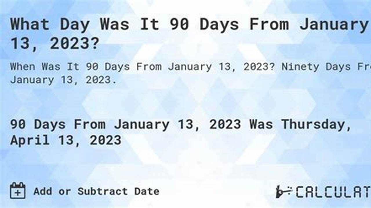 90 Days From 6/13/2024