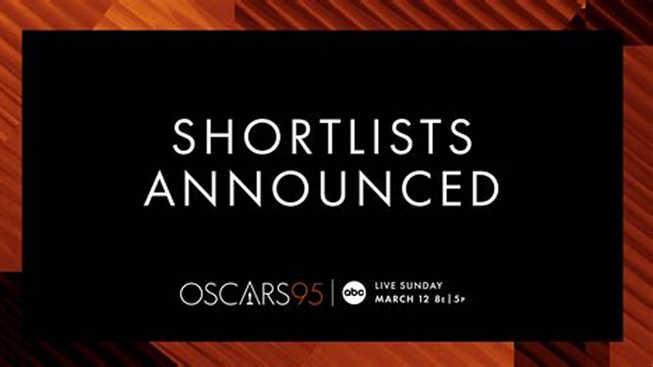 95Th Oscars Shortlists Announced For 10 Categories., 2024