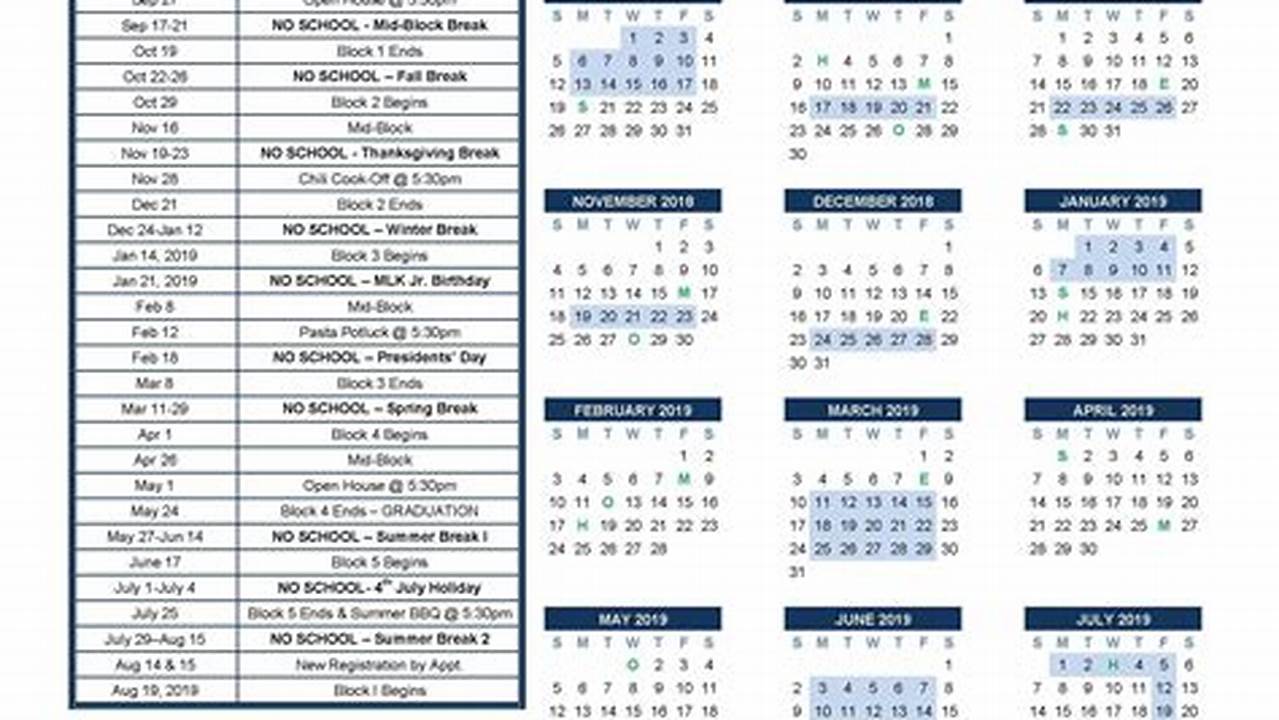 A&M Calendar Fall 2024