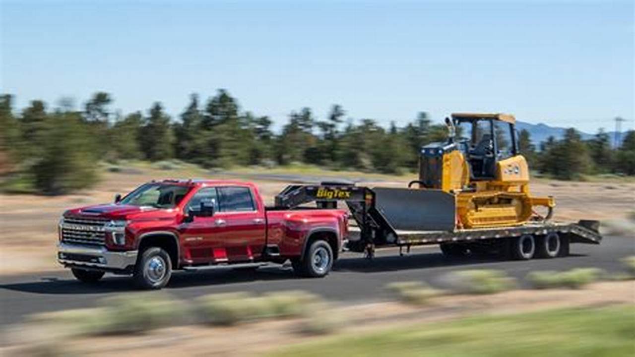 A 2024 Chevy Silverado 3500 Has A Maximum Towing Capacity Of 36,000 Pounds When Properly Equipped., 2024