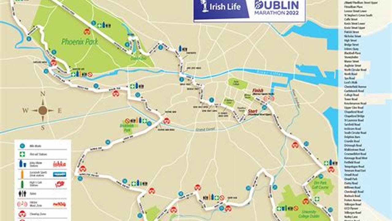 A Route Map Has Been Released For Runners And Supporters Who Wish To Know Where Dublin Marathon 2023 Is Taking Place., 2024