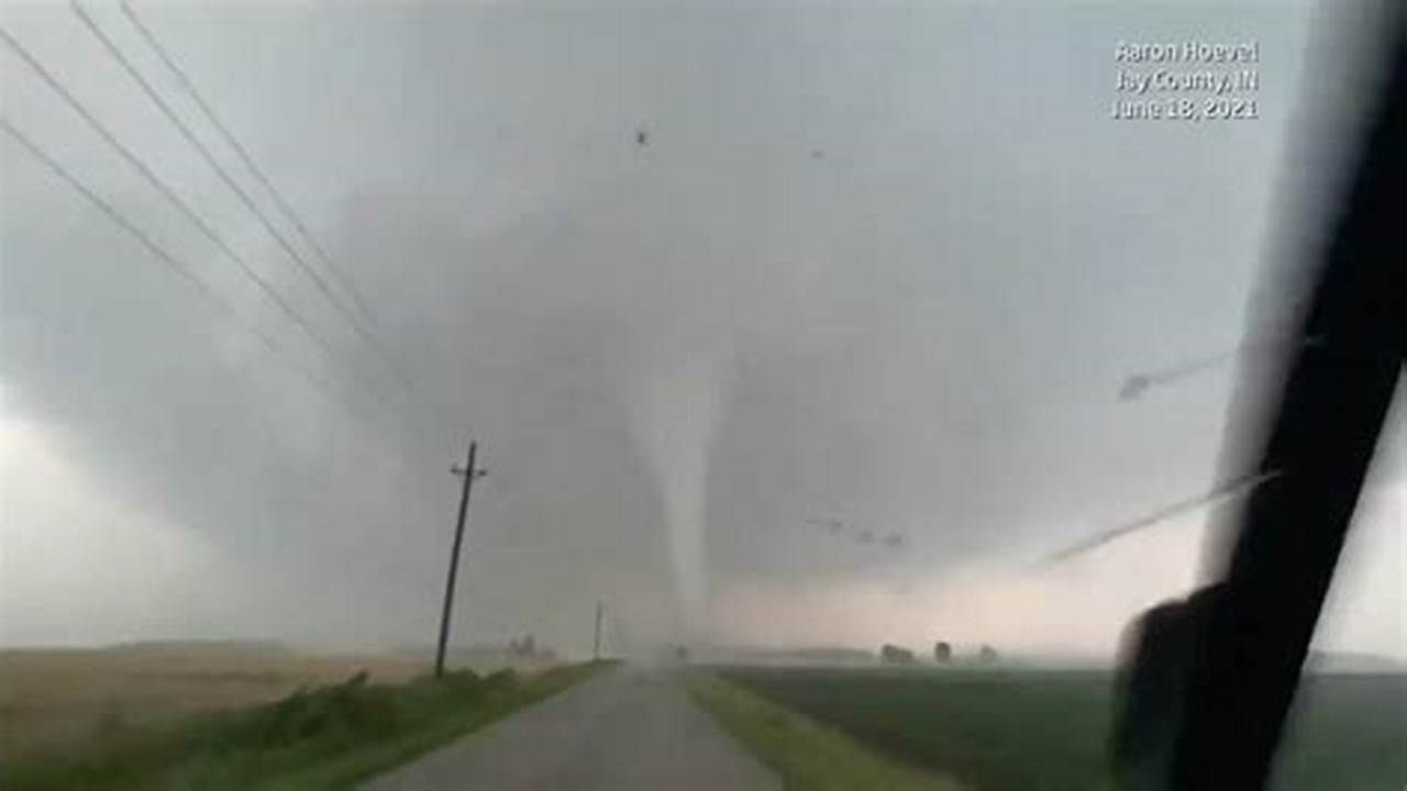 A Thunderstorm Spawned A Couple Of Tornadoes Across Far Northwest Portions Of Central Indiana On The Evening Of June 25., 2024