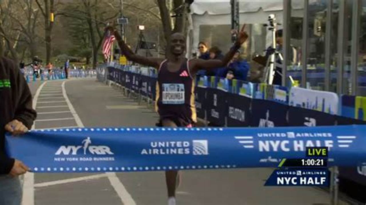 Abel Kipchumba Is The 2024 United Airlines Nyc Half Marathon Men&#039;s Winner., 2024