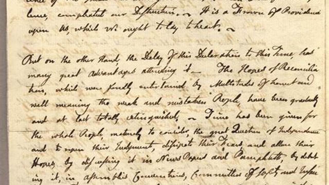 Abigail Adams Letter To John Adams