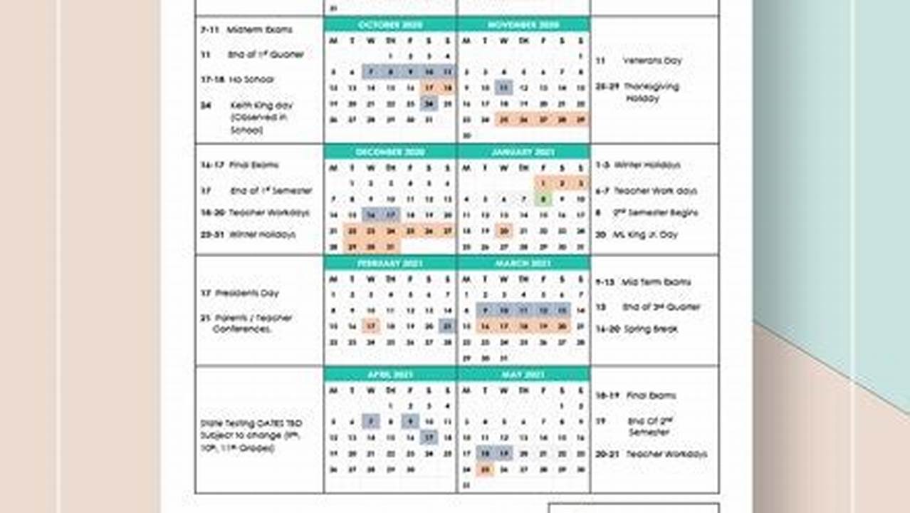 Academic Calendar Just