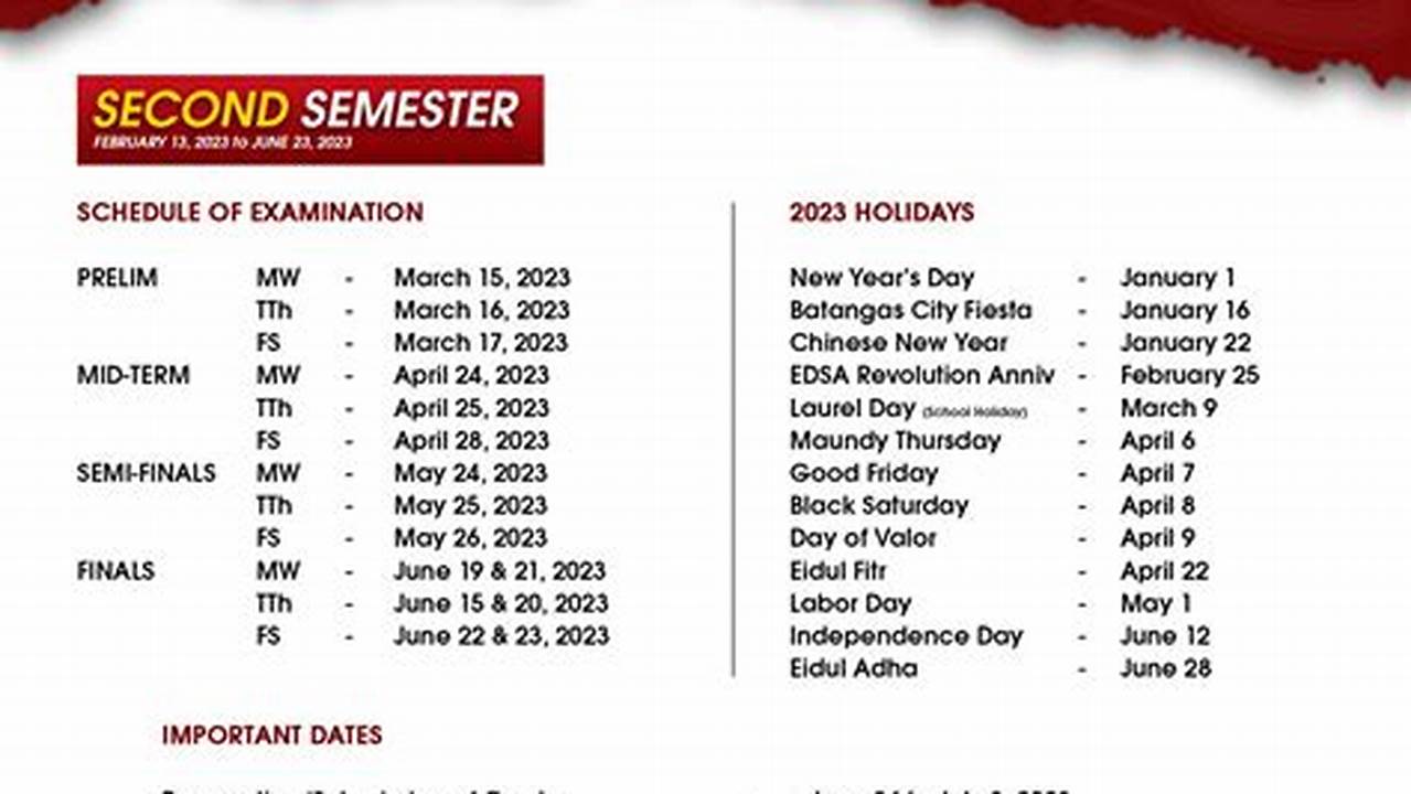 Academic Calendar Lpu 2024