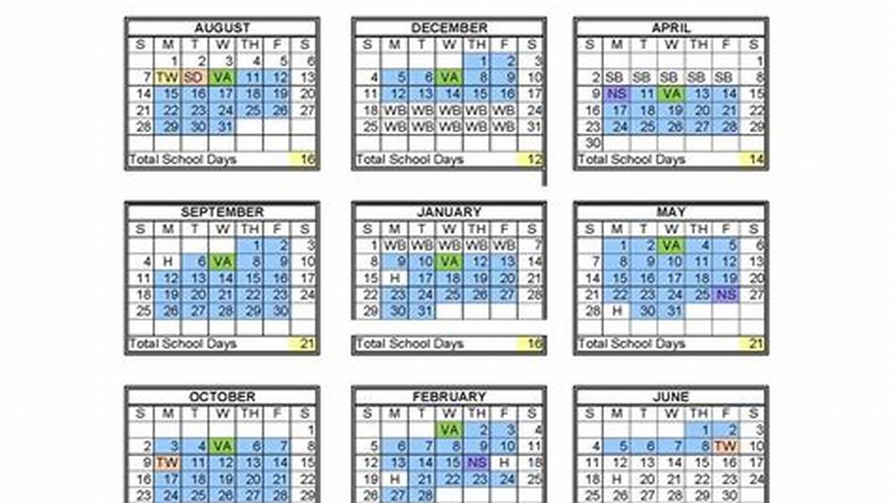 Academic Calendar Vt 2024-24