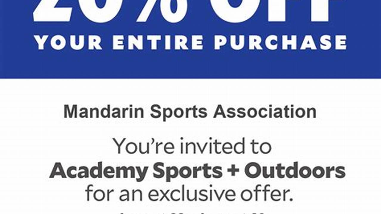 Academy Sports Coupon 2024