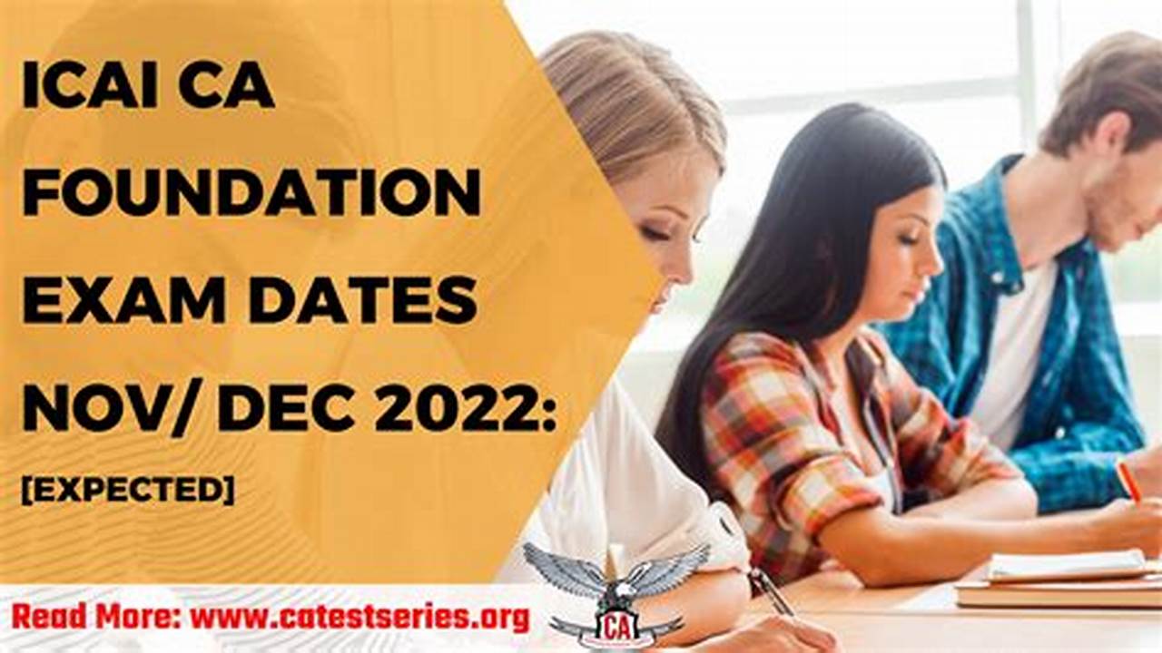 According To The Previously Issued Official Calendar, The Foundation Course Exam Is Slated For., 2024