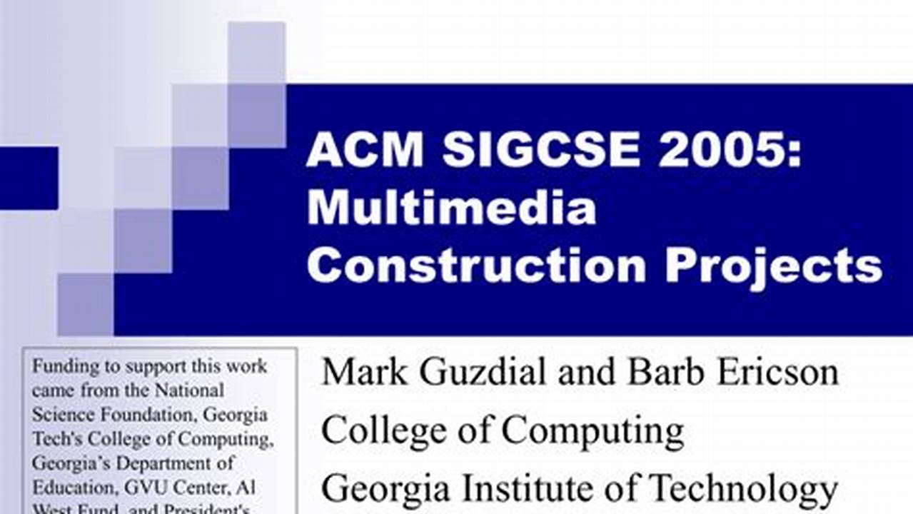 Acm Src, Bofs, Demos, Lightning Talks, Nifty Assignments, Posters The Sigcse Ts Is A Forum For Educators And Researchers., 2024