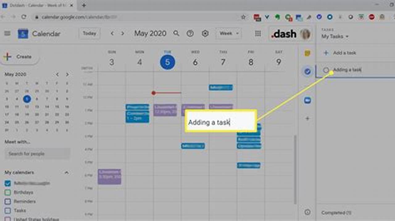 Add A Task To Google Calendar