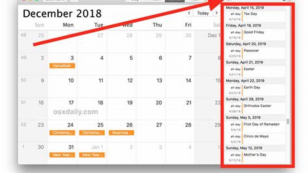 Add To Do List To Mac Calendar