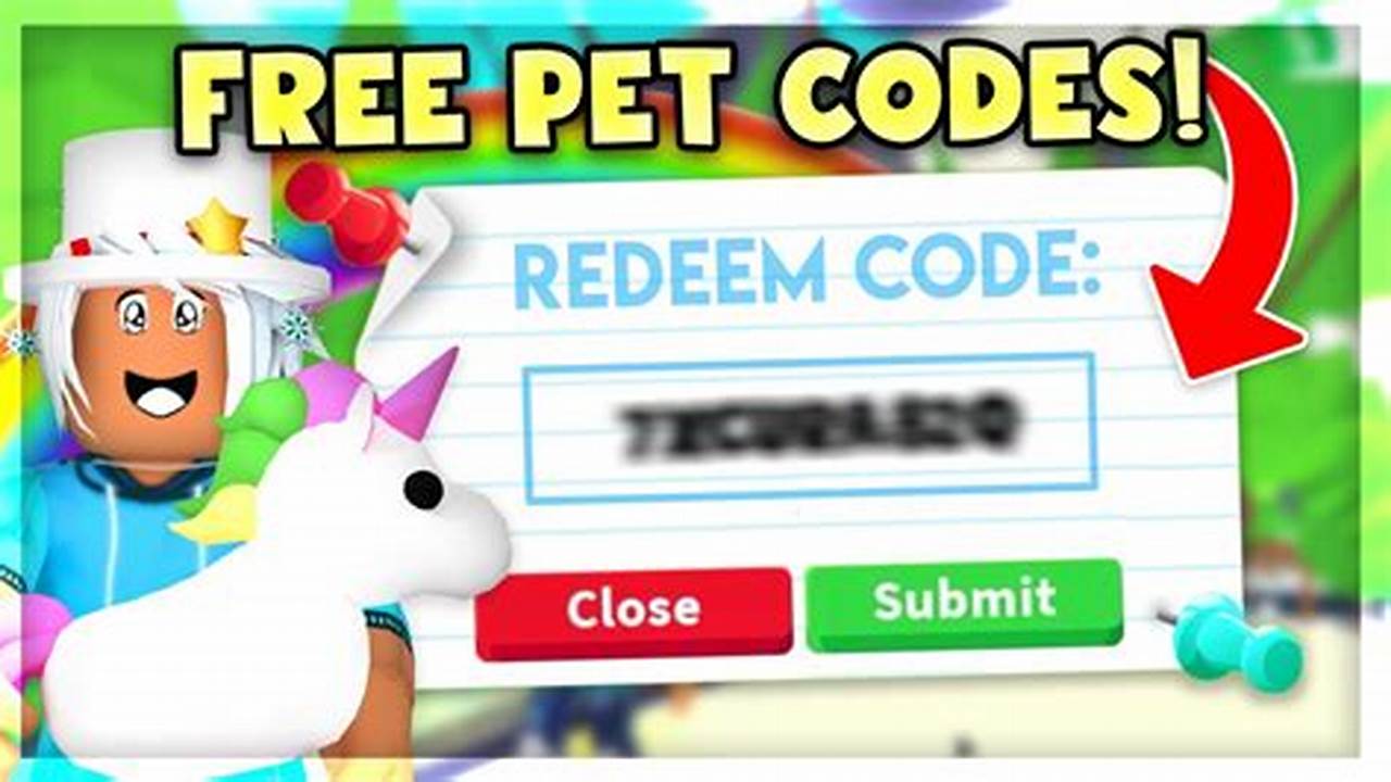 Adopt Me Codes For Legendary Pets 2024