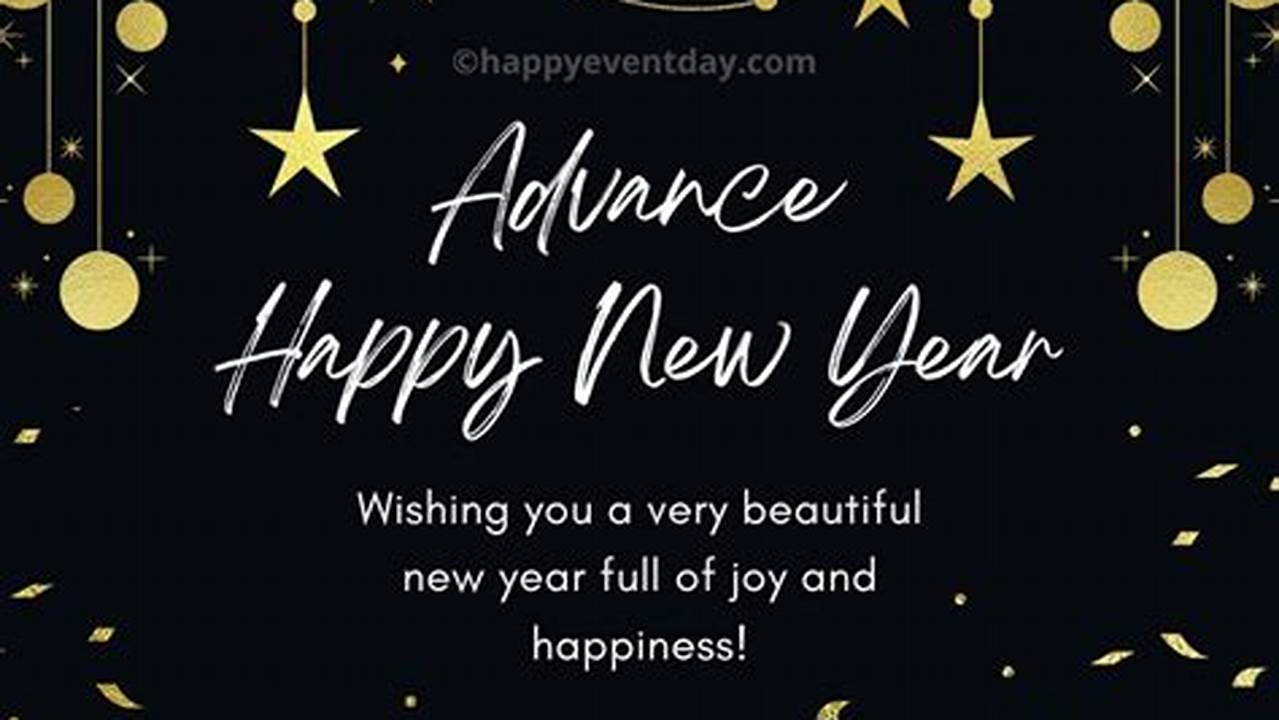 Advance Happy New Year 2024 Wishes