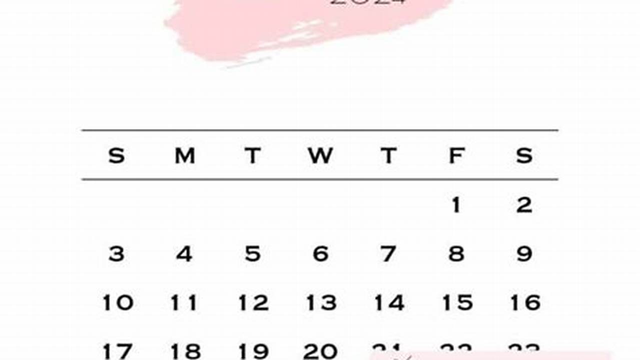 Aesthetic March 2024 Calendar Google