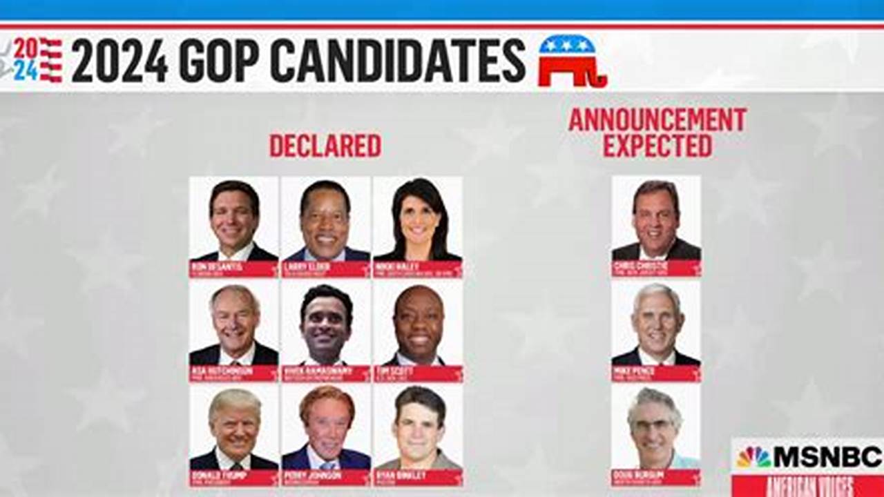 After A Trio Of New Announcements This Week, The Republican Party&#039;s 2024 Presidential Field Is All But Set., 2024