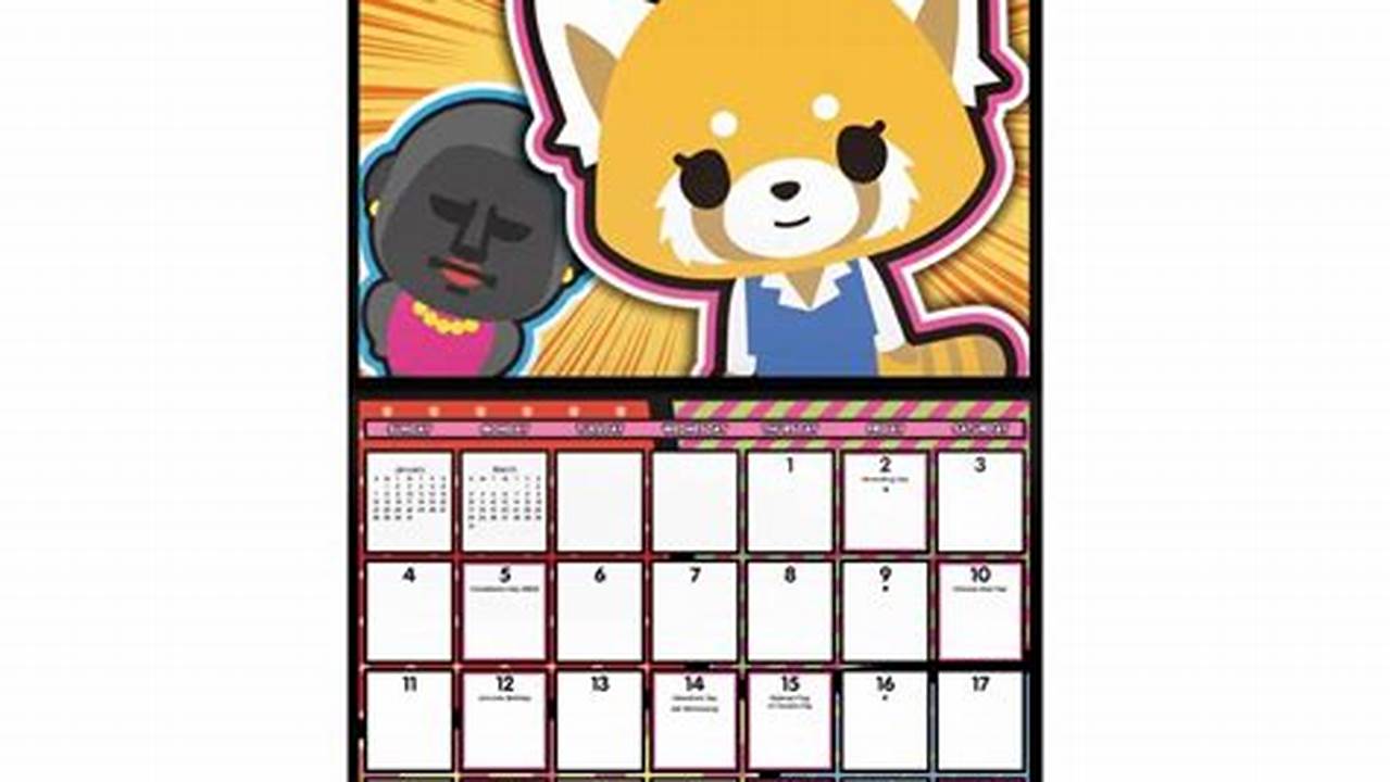 Aggretsuko 2024 Calendar Weekly