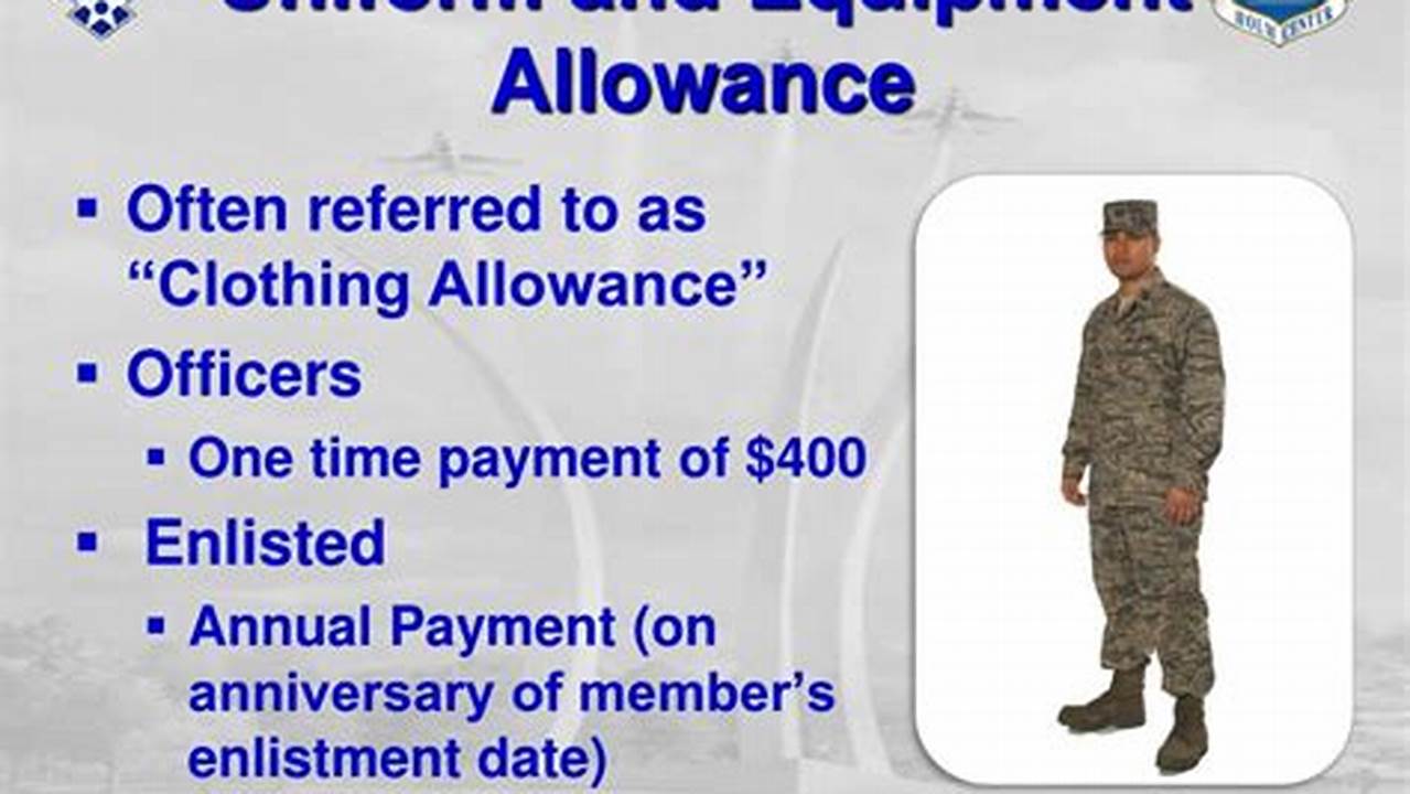 Air Force Clothing Allowance 2024