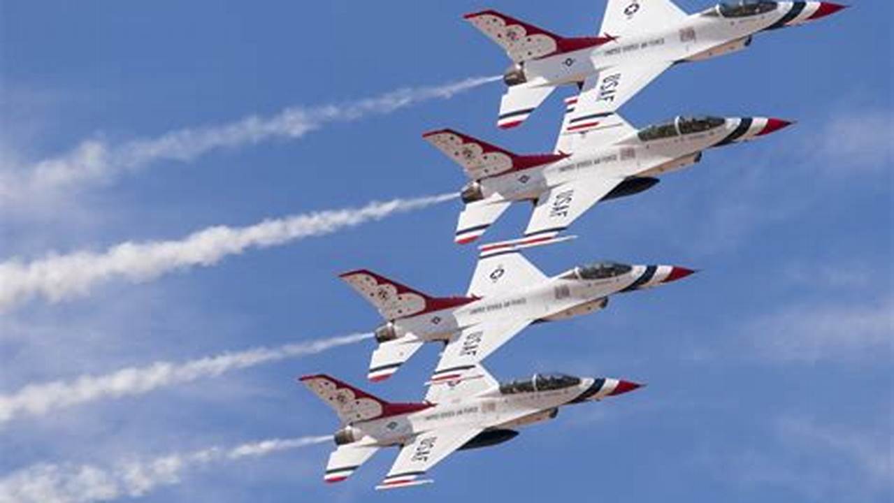 Air Force Thunderbirds Have Announced An Updated Schedule For The 2024 Air Show Season, 2024