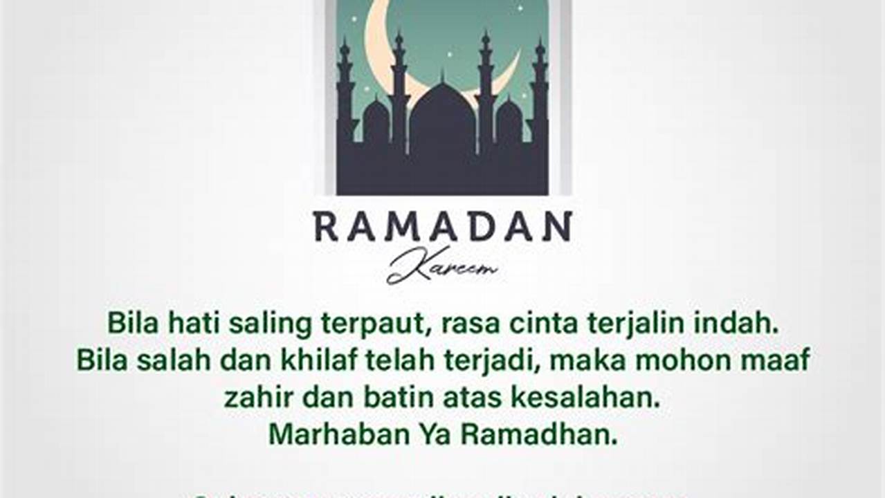 Ajakan Beribadah, Ramadhan