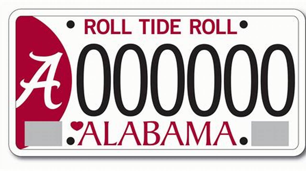 Alabama Car Tags 2024