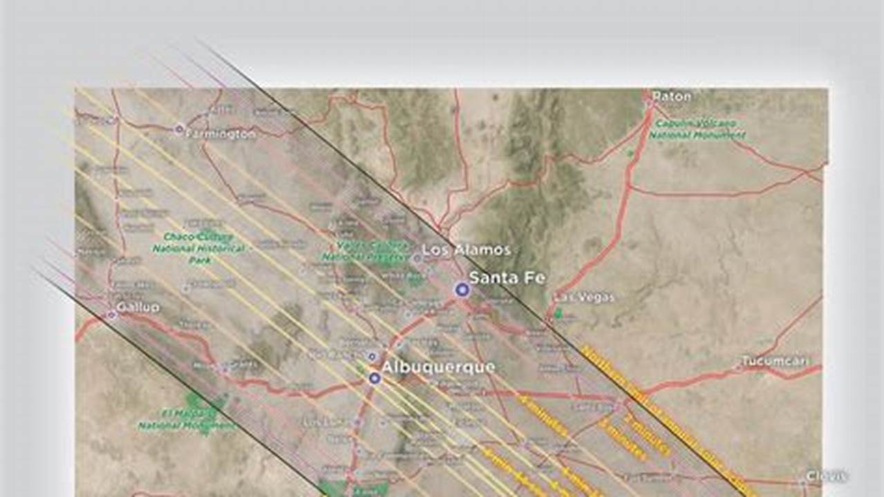 Albuquerque Eclipse Weather Map