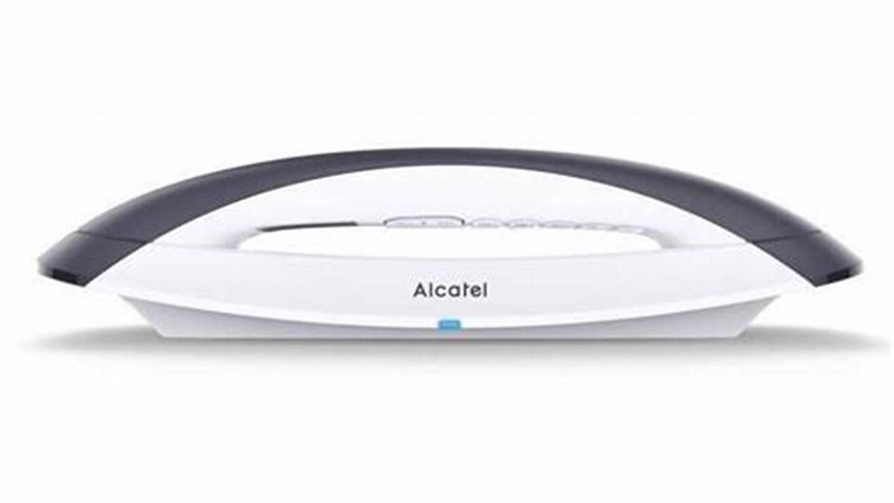 Alcatel Smile Voice Téléphone Sans Fil Répondeur Blanc Gris