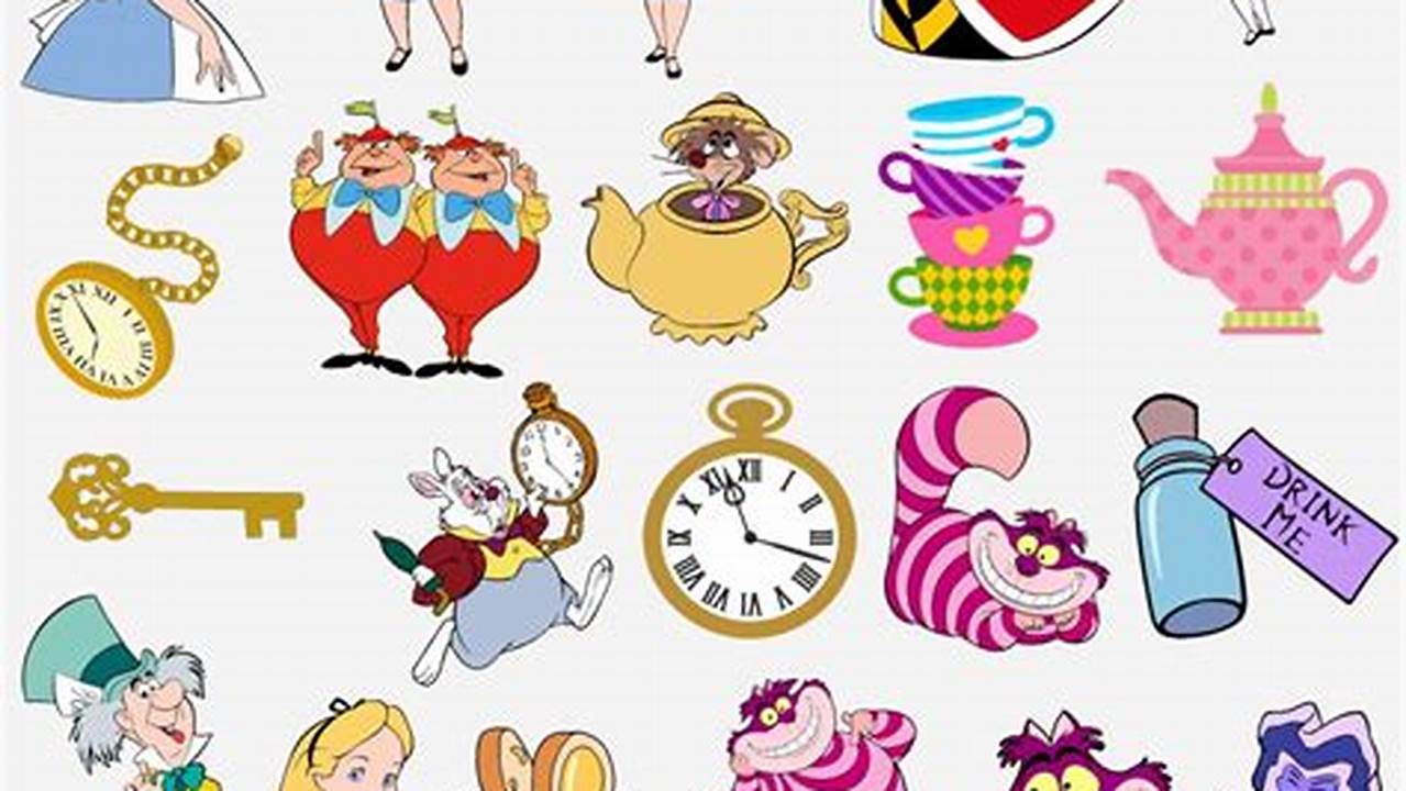 Alice In Wonderland Theme, Free SVG Cut Files