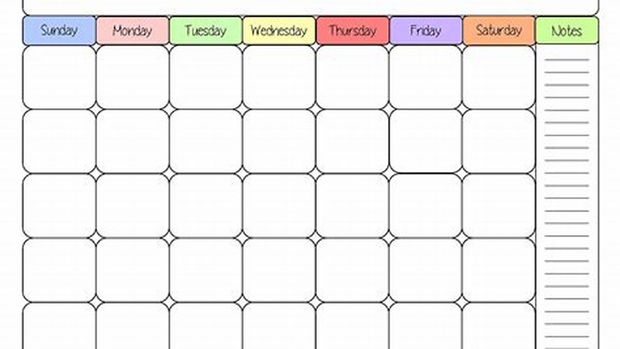 All Calendar Templates Are Blank, And Ready For Printing, Making Them Ideal For Use As A Personal Planner, School Calendar, Scheduling Reference, And Much More., 2024