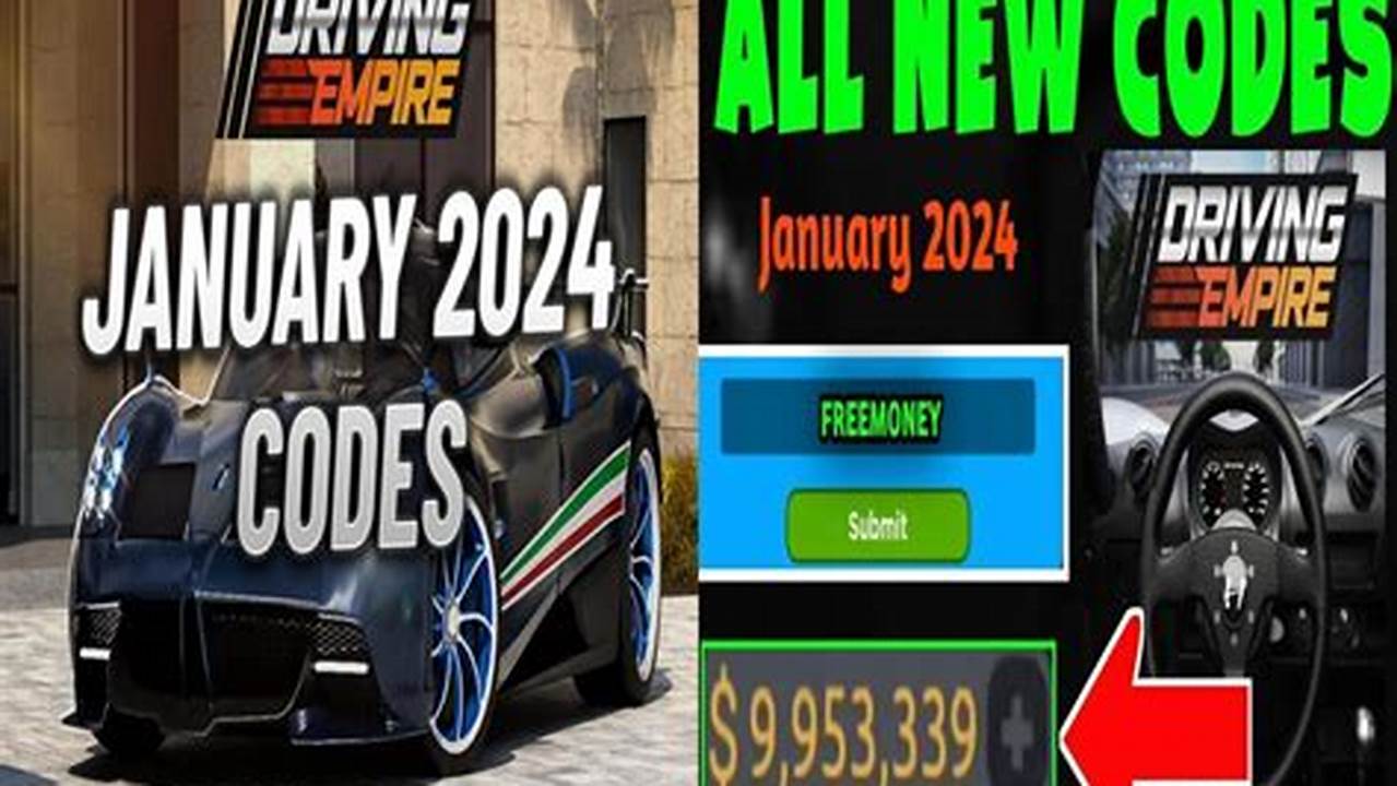 All Driving Empire Codes 2024
