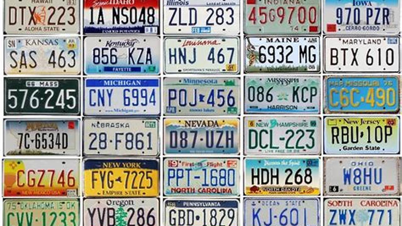 All State License Plates 2024