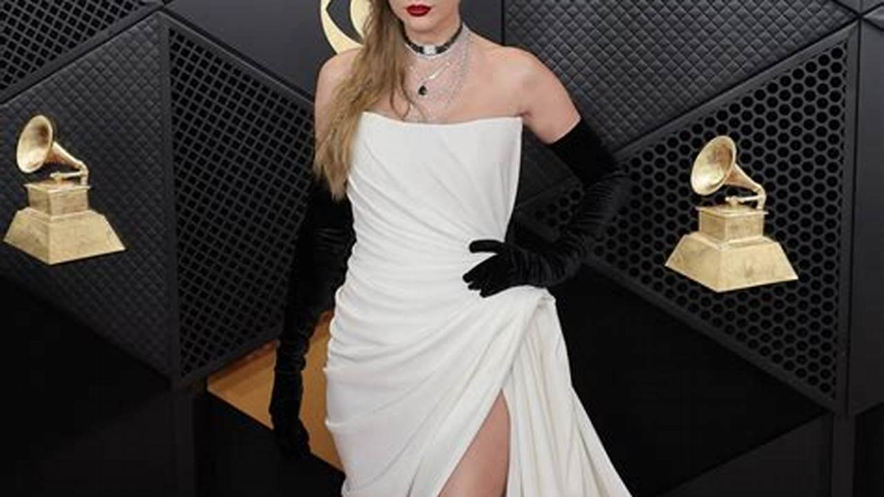 All The 2024 Grammys Looks From The Red Carpet Including Miley Cyrus, Taylor Swift, Olivia Rodrigo, Dua Lipa, Victoria Monét, Billie Eilish, And More., 2024