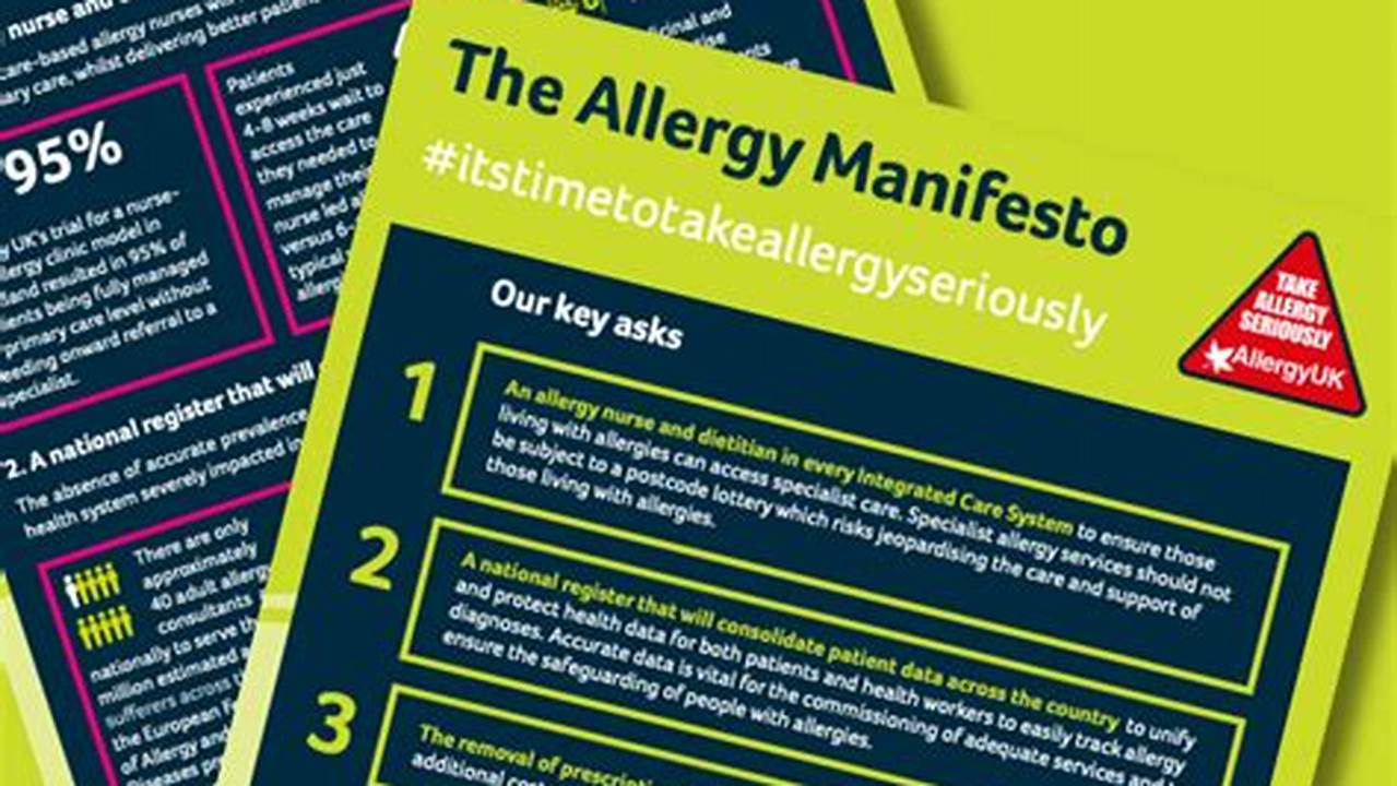Allergy Uk’s 2024 Election Manifesto., 2024