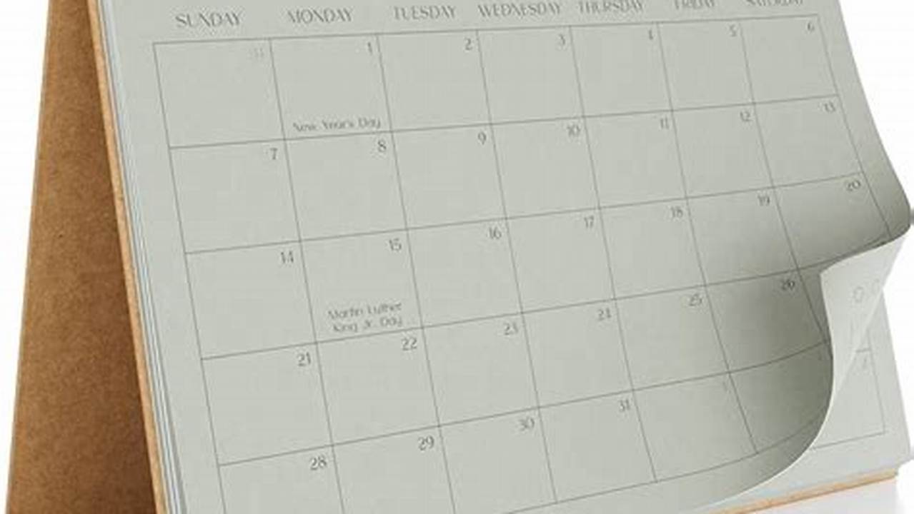 Amazon Prime Desk Calendar