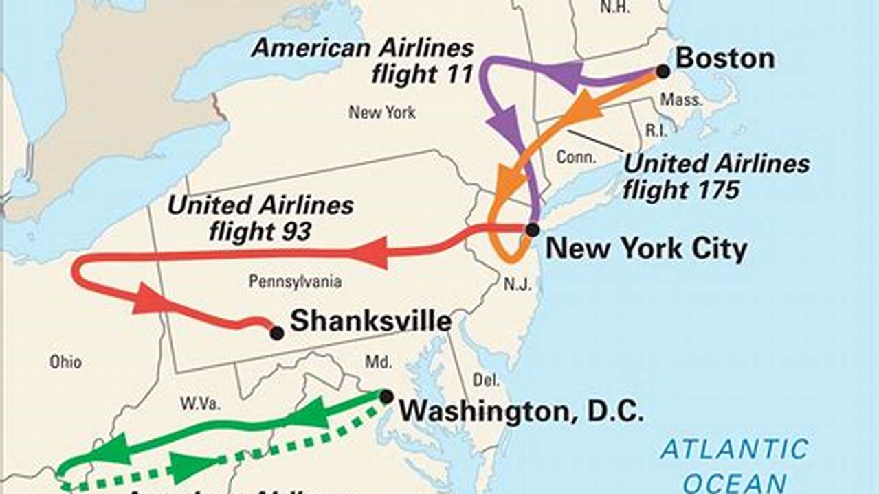 American Airlines Flight 11 Route