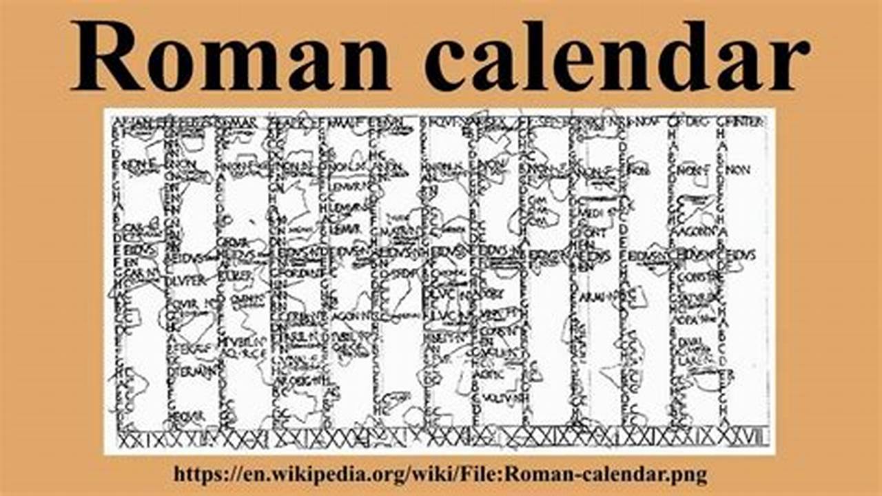 Ancient Roman Julian Calendar