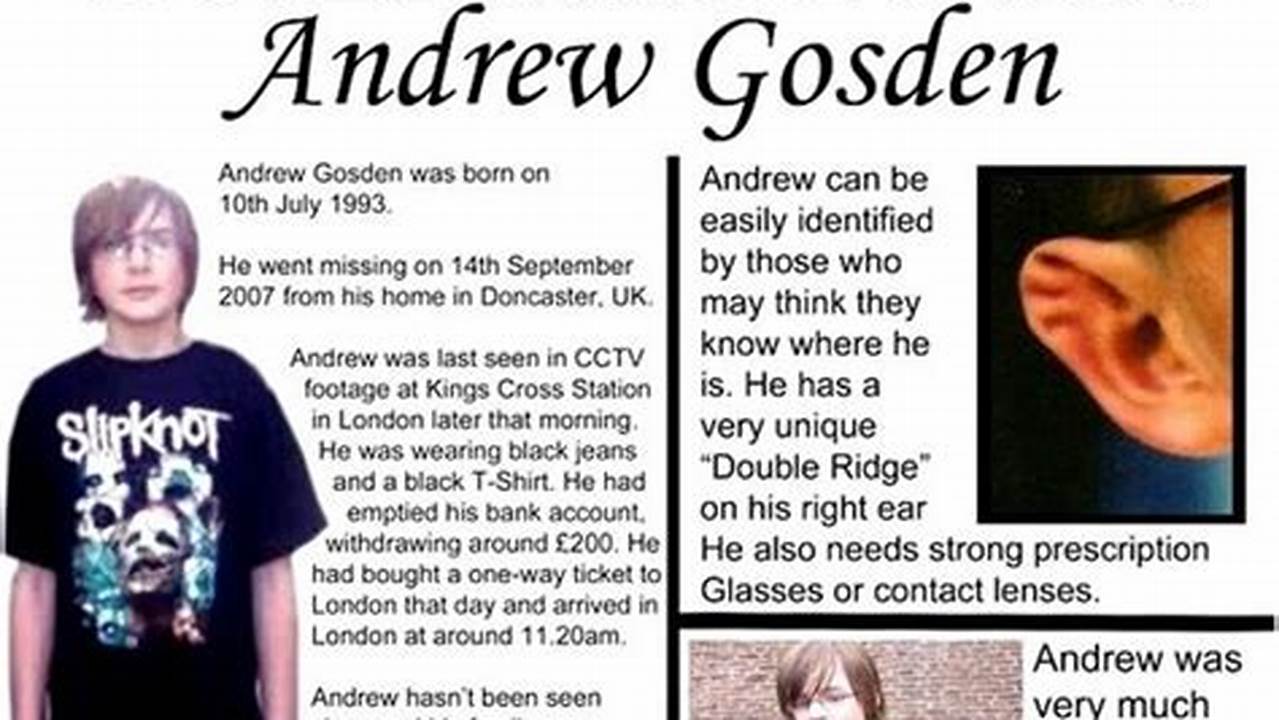 Andrew Gosden Update 2024