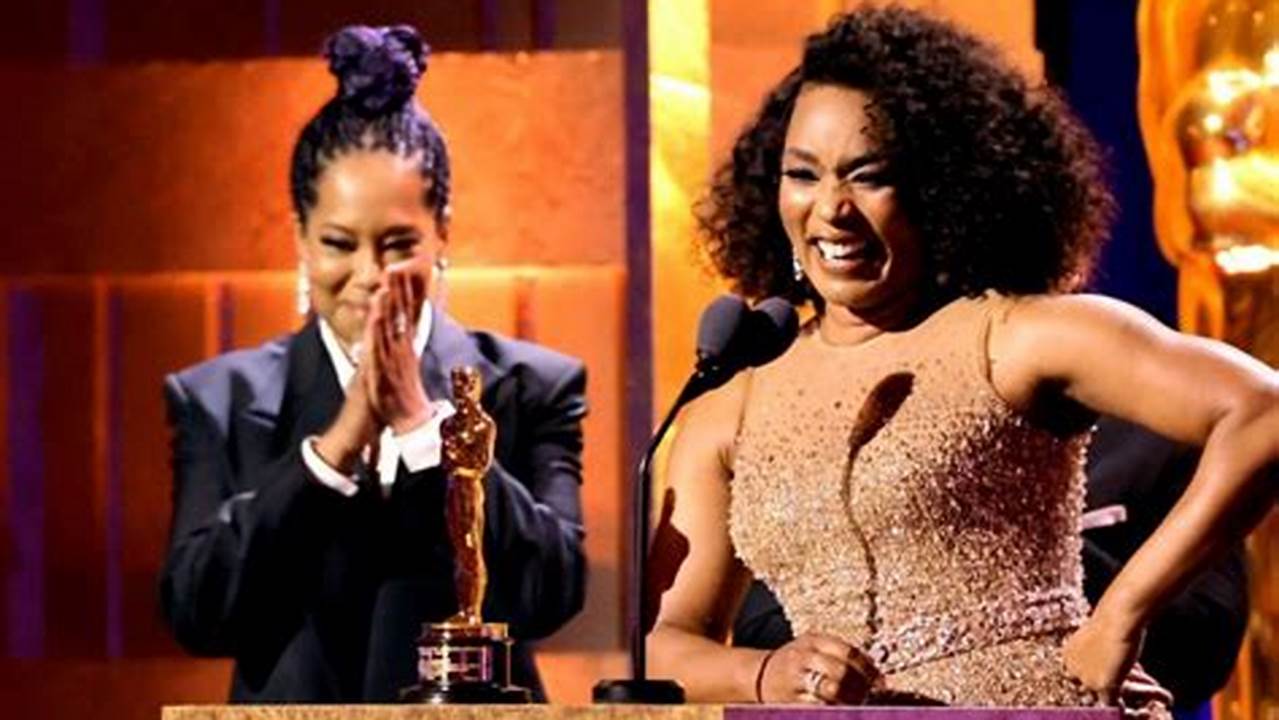 Angela Bassett Reaction Oscars 2024 Youtube